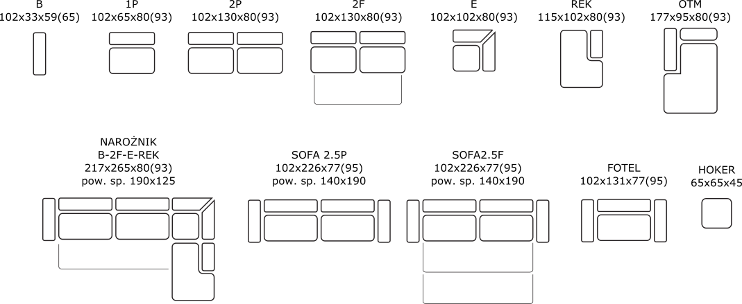 dostępne układy Ricardo
