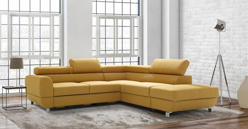 EMPORIO narożnik rozkładany z funkcją spania i pojemnikiem