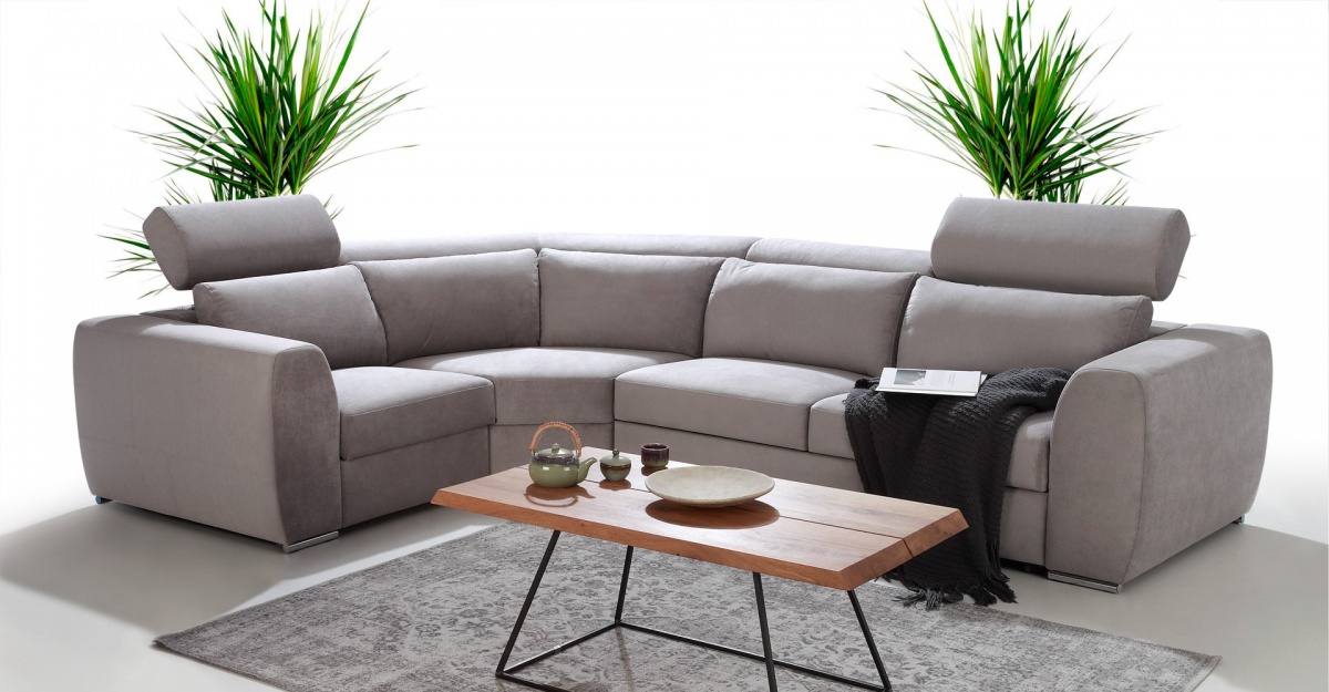 Designerski stolik kawowy LOFT 9003 w aranżacji z komfortową kolekcją PALAZZO. LOFT 9003