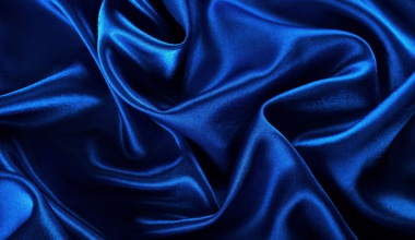 Tkanina velvet w modnym niebieskim kolorze 