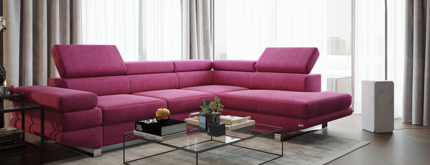 Nowoczesny narożnik z funkcją spania - komfortowy - design