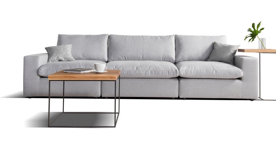 CUBE sofa 3 osobowa wymiar 315 cm. CUBE to prosta, czysta i przejrzysta forma mebla odzwierciedla modny trend modułowego aranżacji przestrzeni na różne sposoby.