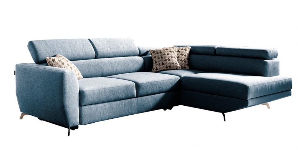 COMEZO narożnik z funkcją spania i pojemnikiem.