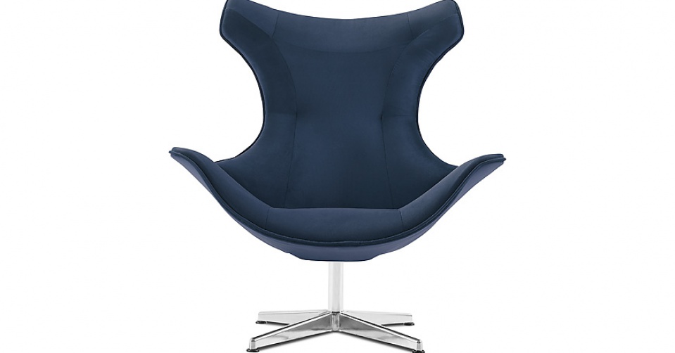 MIRASOL designerski fotel w tkaninie velvet NAPOLI