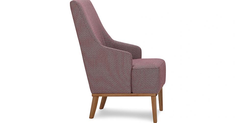 Fotel CAMPARI w tkaninie z kolekcji Mirasol.