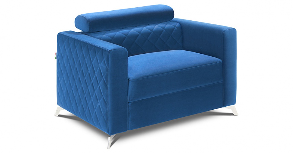 MENTOR fotel w tkaninie typu velvet.