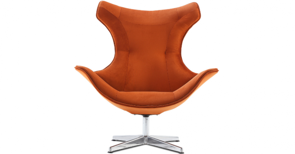 MIRASOL designerski fotel w tkaninie velvet NAPOLI