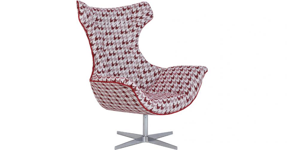 MIRASOL designerski fotel w tkaninie Mirasol.