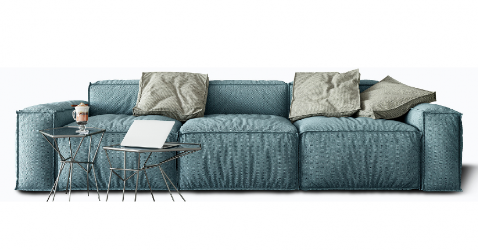 Modułowa i komfortowa sofa ALBERTO w wersji 3 osobowej
