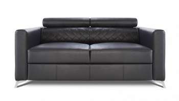 MENTOR sofa 2 osobowa w skórze naturalnej.