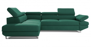 AVANTI w modnej tkaninie velvet w zielonym kolorze