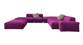 Boho  designerski modułowy mebel  w tkaninie hydrofobowej 